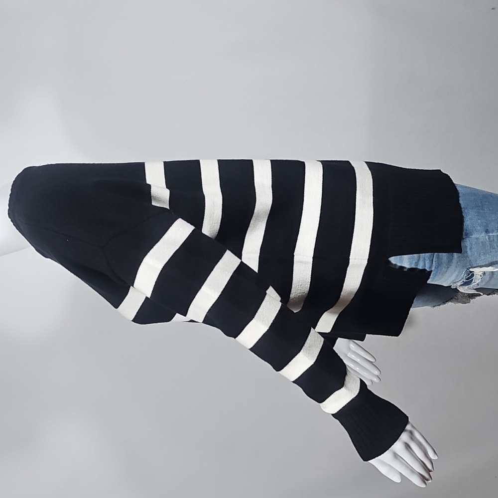 French Connection Essentials Soft Knit Black & Wh… - image 7